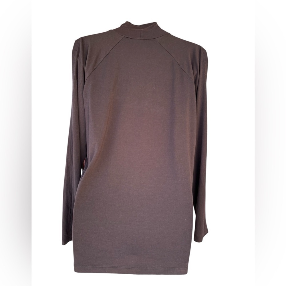 Athleta women’s cold shoulder turtleneck long sleeve black top size M preloved - Picture 8 of 11